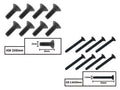 2.6x20mm screw set Apache/Surpass Wild