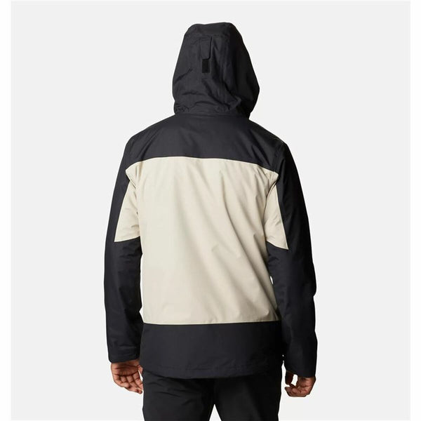 Adult-sized Jacket Columbia Electric Peak Black Beige 2-in-1 With hood