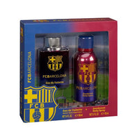 "FC Barcelona Eau De Toilette Spray 100ml Set 2 Parti"