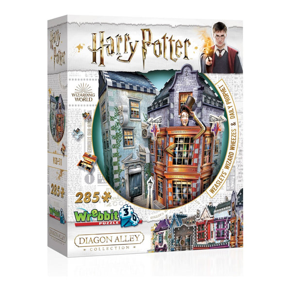 3D Puzzle Harry Potter Weasley`s Wizard Wheezes & Daily Prophet Wrebbit (285 pcs)