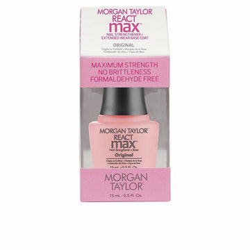 Durcisseur d'ongles Morgan Taylor React Max Original 2 en 1 Couche de base (15 ml)