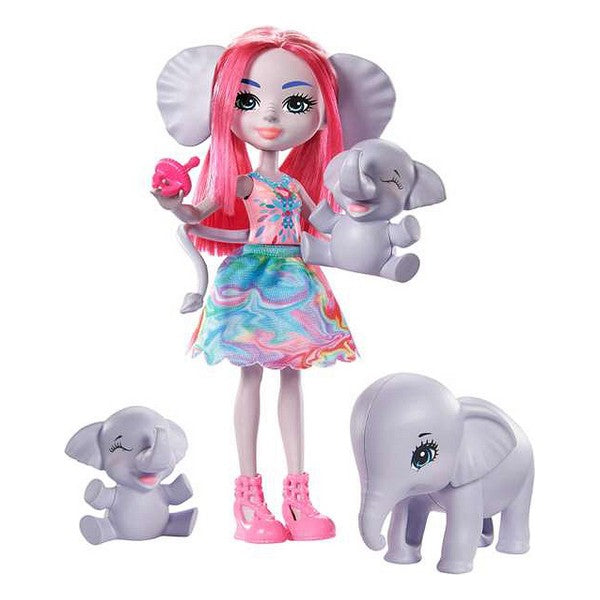 Doll with Pet Mattel Enchantimals Sunny Savanna Esmeralda 15 cm