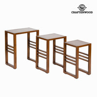 F-220 nest of tables set of 3 - Serious Line Collection by Craftenwood