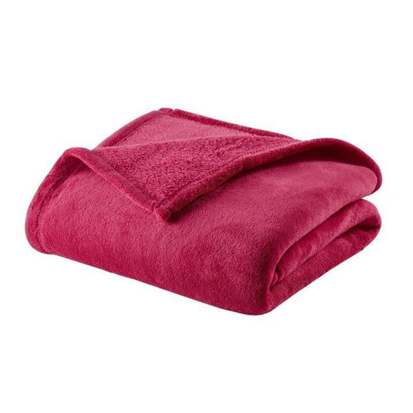 DOMIVA Couverture Microlon - Microfibre 100% Polyester - Fuchsia - 100 x 150 cm