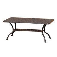 Savannah Outdoor Aluminum  Coffee Table