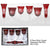 Ruby Crystal Stemware         Set of 6