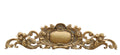 Royal Scroll Gilt Crest Pediment 50 Inch Wide