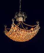 Crystal Orb Basket Chandelier