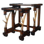 Rustic 2 Piece Nesting Tables Set