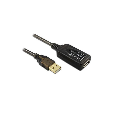 10M Usb Am To Af Active Extension Cable Black