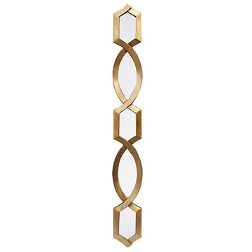 Diamond Stack Mirror Gold