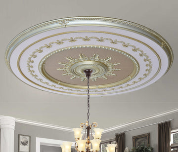 Rose Gold Grand Ceiling Medallion 98.5 Inch Diameter