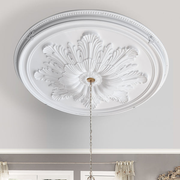 Grand Acanthus Round Ceiling Medallion 65 Inch Diameter