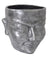 Face Flower Pot M Silver