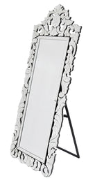 Finest Venetian Style Cheval Mirror 70.62" Tall W Stand