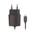 Forever charger 2,1A black with Lightning cable 1,2 m