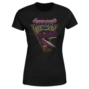 Jurassic Park Raptor Women's T-shirt Black Clothing Style 100% Cotton Range 10%