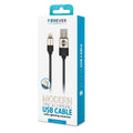 Forever Modern cable USB - Lightning 1,0 m 2A black