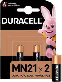 (1 Confezione) Duracell Spec. Batterie 2pz MN21 A23/23A/V23GA/LRV08/8LR932