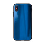 Aurora Glass case for Samsung Galaxy A71 dark blue