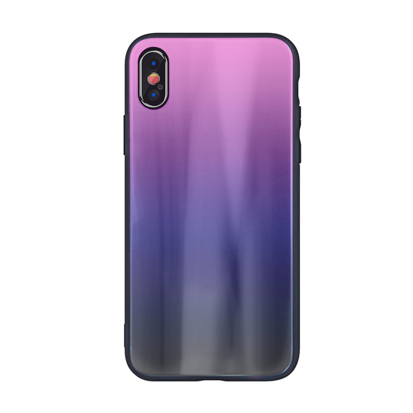 Aurora Glass case for Samsung Galaxy A50 / A30s / A50s pink-black