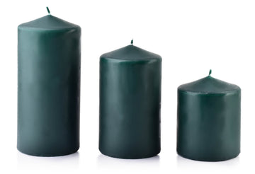 Swieca CLASSIC CANDLES Walec maly 8xh10cm zielona