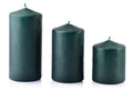 Swieca CLASSIC CANDLES Walec duzy 8xh18cm zielona