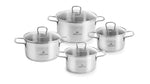 BRAVA Set of pots 8 pcs. Induction 16/18 / 20/24 322P