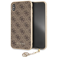 Guess iPhone XS Max GUHCI65GF4GBR brown hard case 4G Charms