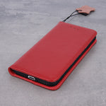 Genuine Leather Smart Pro case for iPhone 13 Mini 5,4&quot; maroon