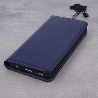 Genuine Leather Smart Pro case for Samsung Galaxy A22 4G navy blue