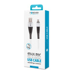 Forever Shark cable USB - USB-C 1,0 m 2A white