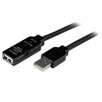 USB Cable Startech USB2AAEXT25M Black