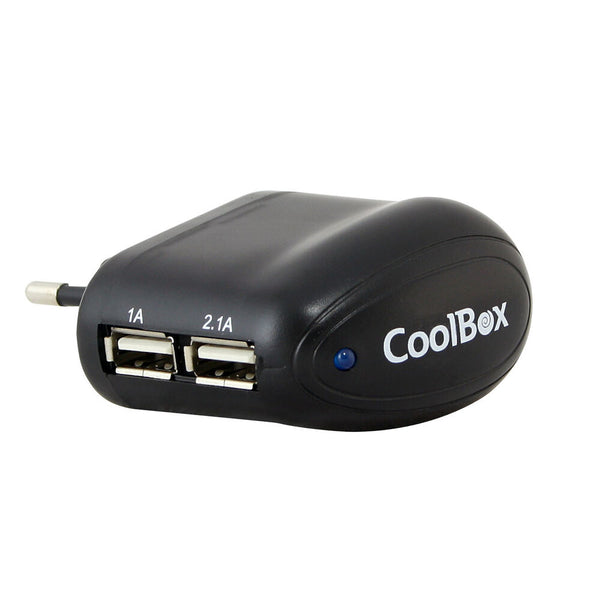 Usb Charger CoolBox REPCOOUSBX2          Black