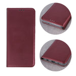 Smart Magnetic case for Samsung A22 4G burgundy