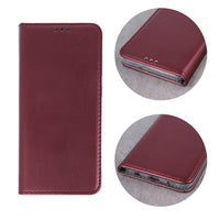 Smart Magnetic case for Samsung Galaxy A03S EU burgundy