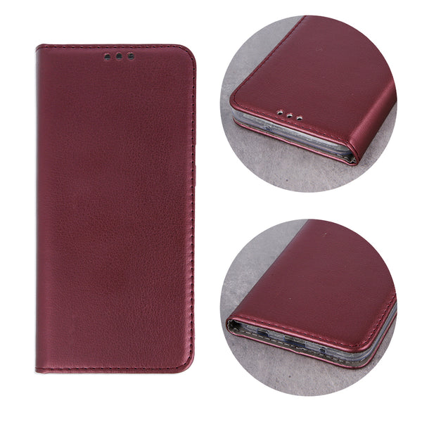 Smart Magnetic case for Samsung Galaxy A10 burgundy