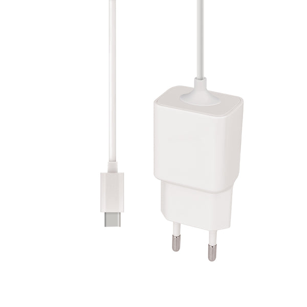 Maxlife MXTC-03 charger 2.1A white with USB-C cable 1 m