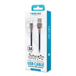 Forever Tornado cable USB - microUSB 1,0 m 3A navy blue