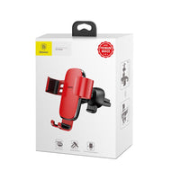 Baseus car holder Metal Age gravity red