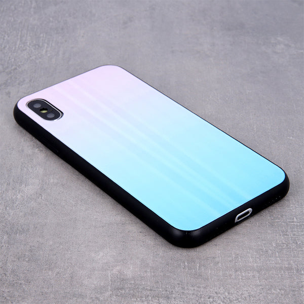 Aurora Glass case for Xiaomi Redmi Note 10 4G / 10S blue-pink