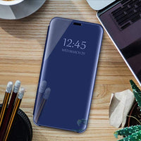 Smart Clear View Case for Motorola Moto G9 Play / G9 / E7 Plus blue