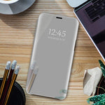 Smart Clear View Case for Xiaomi Redmi Note 10 Pro / 10 Pro Max silver