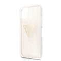 Guess case for iPhone 11 Pro GUHCN58SGTLGO gold hard case Glitter Triangle