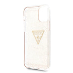 Guess case for iPhone 11 Pro GUHCN58SGTLGO gold hard case Glitter Triangle