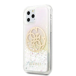 Guess case for iPhone 11 Pro GUHCN58LGIRGP hard case Liquid Glitter 4G Circle