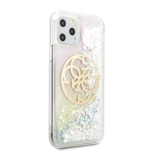 Guess case for iPhone 11 Pro GUHCN58LGIRGP hard case Liquid Glitter 4G Circle