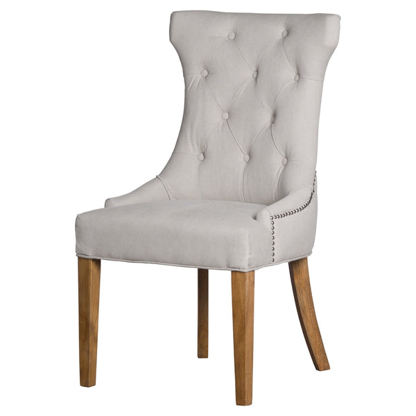 High Wing Ring Backed Dining Chair