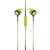 Setty wired earphones Sport green