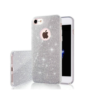 Glitter 3in1 case for iPhone 13 6,1&quot; silver